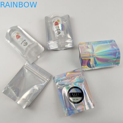 Tas Kemasan Ziplock Pengaman Anak yang Dapat Ditutup Kembali, Foil Depan, Belakang, Dapat Dimakan Untuk Makanan