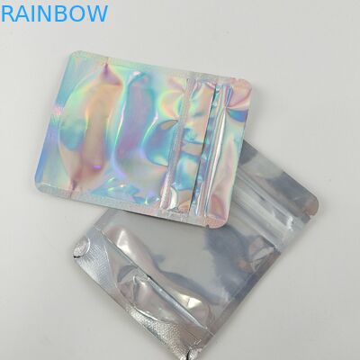 Tas Kemasan Ziplock Pengaman Anak yang Dapat Ditutup Kembali, Foil Depan, Belakang, Dapat Dimakan Untuk Makanan