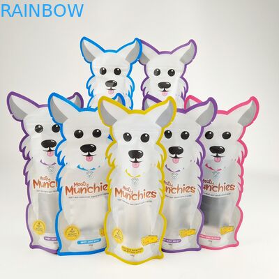 Tas Ziplock Mylar Stand Up Pengaman Anak 3.5g Die Cut Khusus Ketebalan 50 - 200 mikron