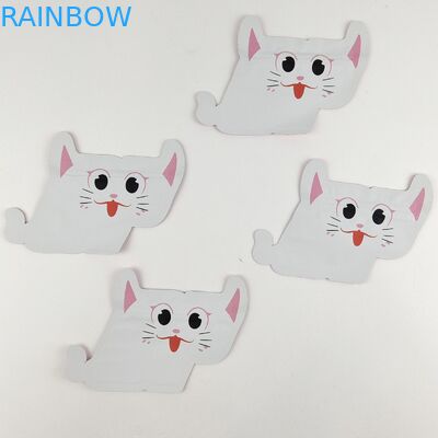 Tas Mylar Cetak Kustom Berbentuk Khusus Die Cut Kantong Tidak Beraturan Dengan Ritsleting