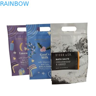 Desain Kustom Stand Up Zipper Pouch Body Scrub Packaging Aluminium Foil Mylar Bags