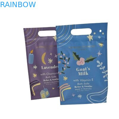 Desain Kustom Stand Up Zipper Pouch Body Scrub Packaging Aluminium Foil Mylar Bags