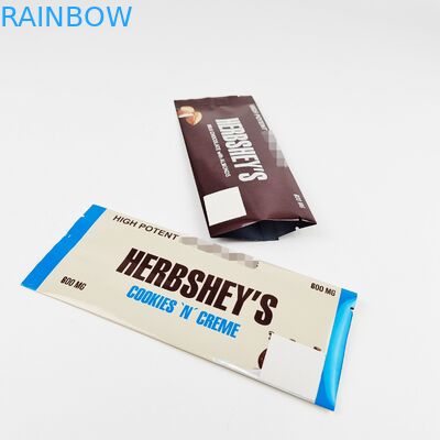 Cannabinoids Chocolate Bar Tas Plastik Daur Ulang Digital Printing Foil Bag