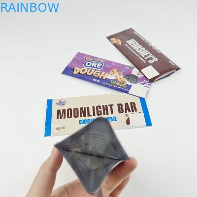 Tas Ritsleting Mylar Dicetak Kustom Tas Kemasan Coklat Bukti Kelembaban