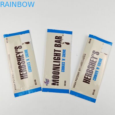 Aluminium Foil Chocolate Packaging Bags Back Sealed Custom Printed Mylar Bags