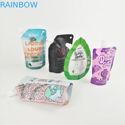 Kantong Cerat Plastik Fleksibel Doypack Cair Untuk Saus Tomat / Kosmetik