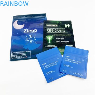 Biodegradable Foil Kraft Paper Tas Sachet Kosong Sampel Kosmetik Tiga Sisi Tas Tertutup