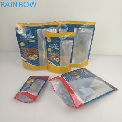 Tas Kemasan Glossy Smell Proof Makanan Kering Makanan Ringan Mylar Ziplock Stand Up Bags