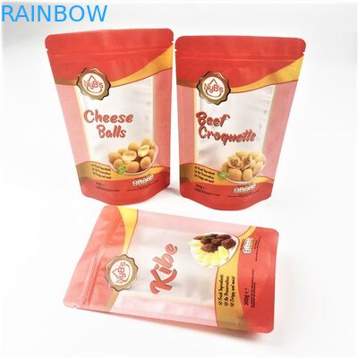 Stand Up Aluminium Packaging Bags Makanan Ringan Tembakau Rempah-rempah Tas Ziplock yang Dapat Ditutup Kembali