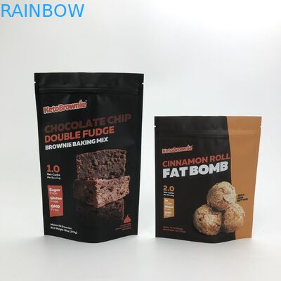 Soft Touch THC Food Mylar Bags Pouch Tas Kemasan Aluminium Disesuaikan