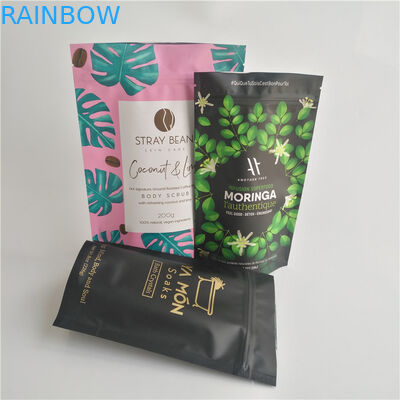 Tas Mylar Cetak Kustom Transparan Kantong Bukti Bau 3.5g Tas Foil Ziplock yang Dapat Dimakan