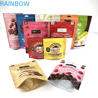 Kemasan Digital 3.5g Makanan yang Dapat Dimakan Stand Up Bag Ziplock Smell Proof Plastic Bag