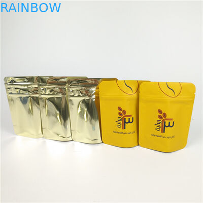 Tas Kemasan Makanan Berwarna Stand Up Food Grade Laminated Aluminium Foil Mylar Zip Lock Bags