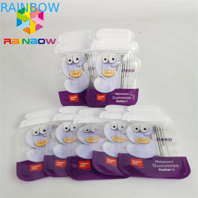 Kustom Die Cut Mylar Bags 1g 3.5g 7g 14g 28g Tahan Anak Untuk Permen Kue