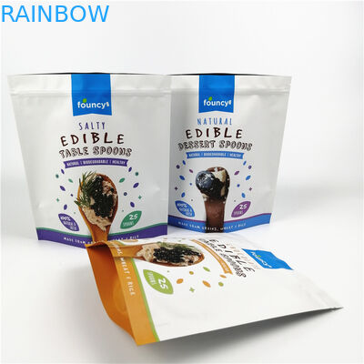 3.5g Mylar Ziplock Bags Custom Printed Moisture Proof Untuk Pengemasan Biskuit Permen Manis