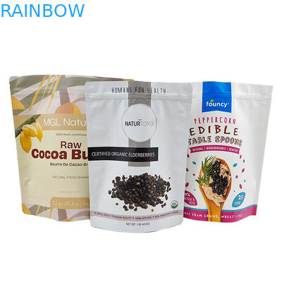 Kemasan Edible Stand Up Pouch Bag Dengan Zipper Smell Proof