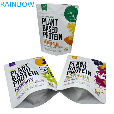 3.5g Smell Proof Custom Cookie Candy Food Grade Zip Lock Bag White Foil