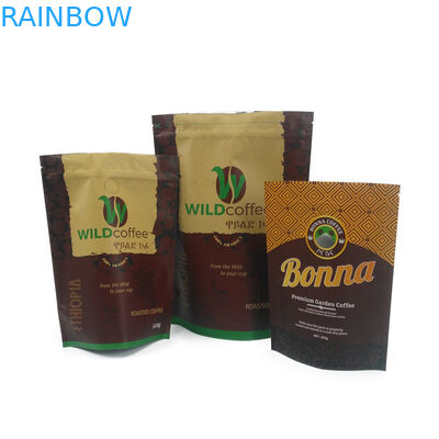 Smell Proof Aluminium Foil Bags Untuk White Coffee Beans Tea Custom Logo