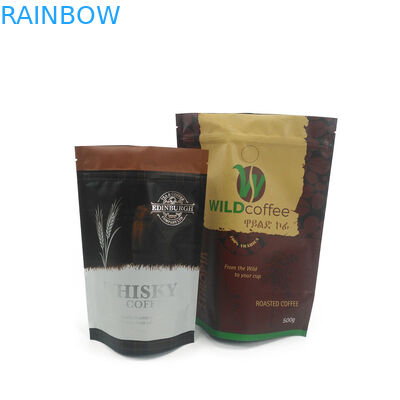 Kopi Teh Kemasan Tas Ziplock Buram Putih Bukti Bau Dengan Logo Anda