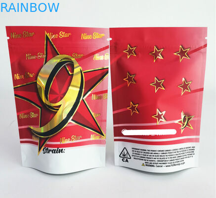 CBD Weed Ganja Packaging Bag 420 Digital Printing Doypack Die Cut Dupa Herbal