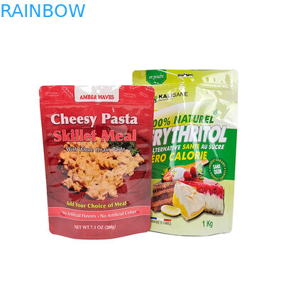 Tas Kantong Mylar Plastik Cetak yang Dapat Ditutup Kembali 3.5g Kemasan Sentuhan Lembut Dengan Ritsleting