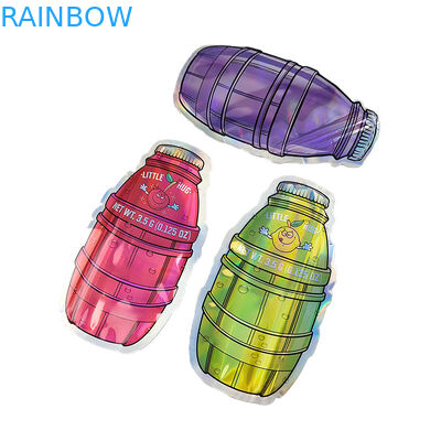 Bentuk Cetak Kustom Die Cut Mylar Bags 1g 3.5g 7g 14g 28g Untuk Permen Kue yang Dapat Dimakan