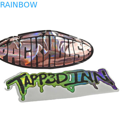 Ritsleting Pengaman Khusus Berbentuk Khusus 3.5g Kemasan Makanan Ringan Die Cut Mylar Bag Tidak Teratur