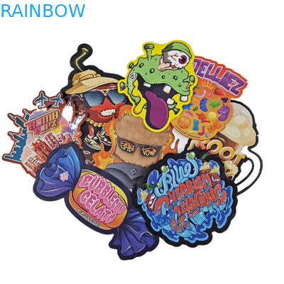 3.5g 7g 14g 28g Desain Kustom Irregular Child Proof Die Cut snack Kemasan Plastik Berbentuk