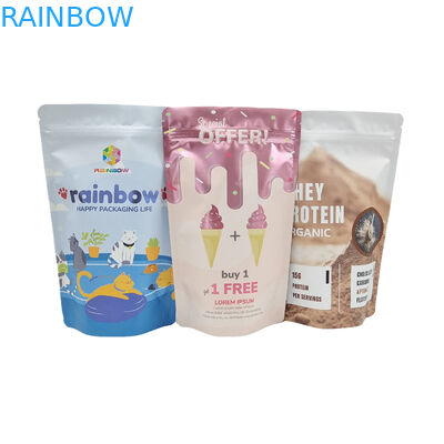 Kemasan Makanan Dengan Zipper Edible 250g Coffee Bar Wrapper Resealable Stand Up Pouch