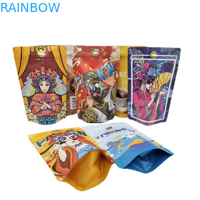 Kemasan Makanan Dengan Zipper Edible 250g Coffee Bar Wrapper Resealable Stand Up Pouch