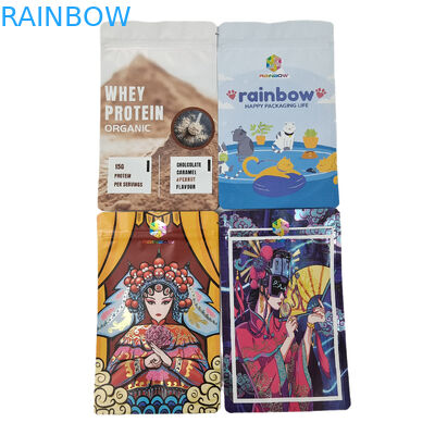 Kemasan Food Grade Kustom Matte Aluminium Foil Tas Kunci Zip Mylar Snack yang Dapat Dimakan