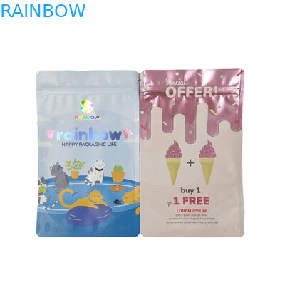 Kemasan Food Grade Kustom Matte Aluminium Foil Tas Kunci Zip Mylar Snack yang Dapat Dimakan