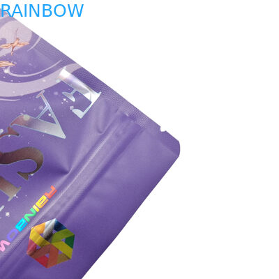 Kemasan Food Grade Kustom Matte Aluminium Foil Tas Kunci Zip Mylar Snack yang Dapat Dimakan