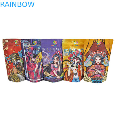 Edible Foil Stand Up Zipper Pouch 100g Plastik Untuk Permen/Snack/Kopi/Pet Makanan Mylar Tas