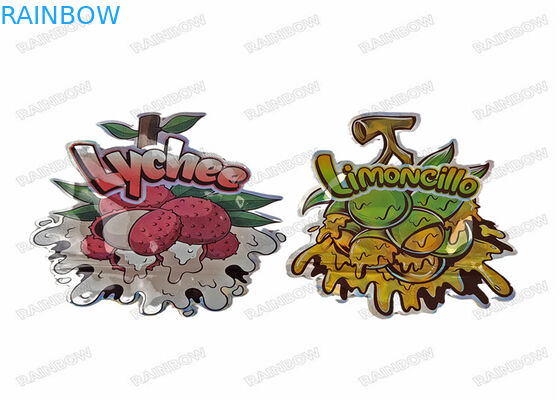 3.5g 7g 14g 28g Berbentuk Khusus Bau Makanan Permen Tas Die Cut Kantong Mylar
