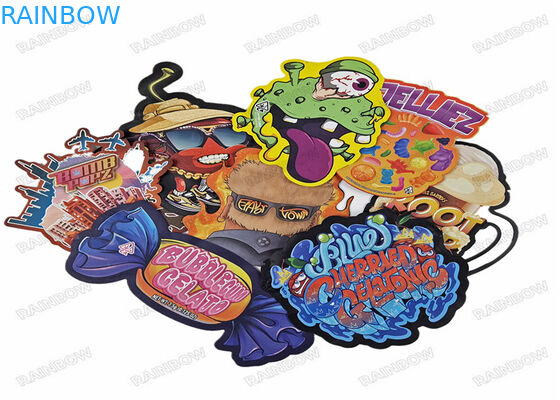 Die Cut Irregular 3.5g Snack Bag Makanan Berbentuk Khusus Ziplock Packaging Mylar Bags