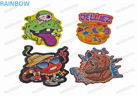 Die Cut Irregular 3.5g Snack Bag Makanan Berbentuk Khusus Ziplock Packaging Mylar Bags