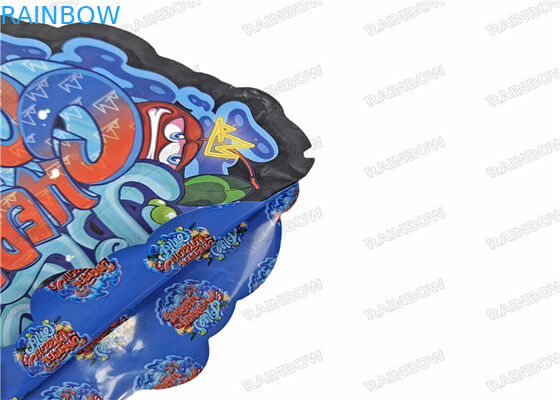 Die Cut Irregular 3.5g Snack Bag Makanan Berbentuk Khusus Ziplock Packaging Mylar Bags