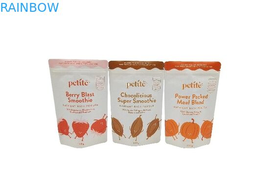 Kantong Stand Up Kertas Kraft Biodegradable Kantong Kemasan Makanan