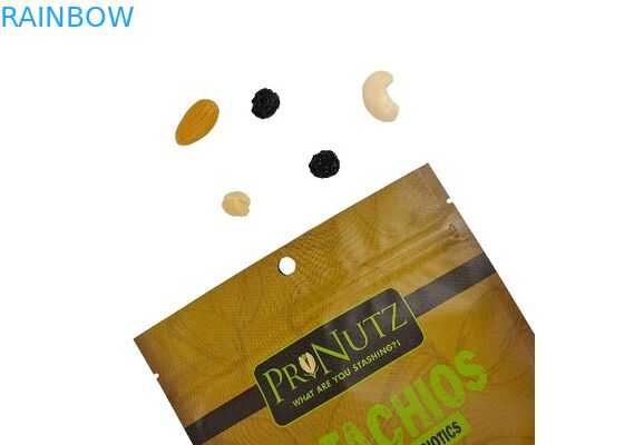 250g 500g 1kg Tas Stand Up Kustom Kantong Kemasan Makanan Aluminium Matte