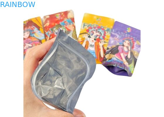 Penyimpanan Makanan Penutup Kacang Permen Kacang Makanan Berdiri Kantong Makanan Mylar Dengan Ziplock yang Dapat Ditutup Kembali