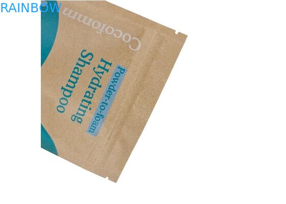 Grosir Kertas Kraft Coklat Doypack Kemasan Stand Up Bukti Bau yang Dapat Dimakan