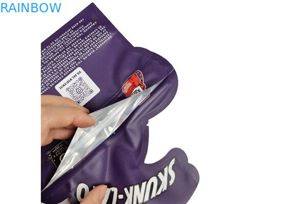 Kantong Foil Ziplock Plastik Bentuk Khusus Tidak Beraturan Die Cut 3.5g 7g 14g