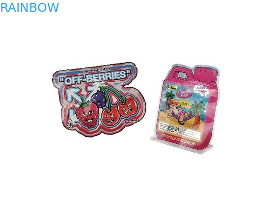 Tas Kunci Zip Pengaman Anak Berbentuk Khusus Dapat Ditutup Kembali 3.5g - 28g Kantong Bukti Bau