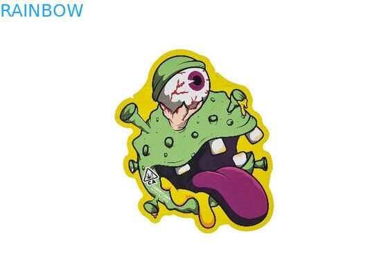 Sentuhan Lembut Bau Bukti 3.5g Die Cut Mylar Tas Hologram Kemasan yang Dapat Dimakan