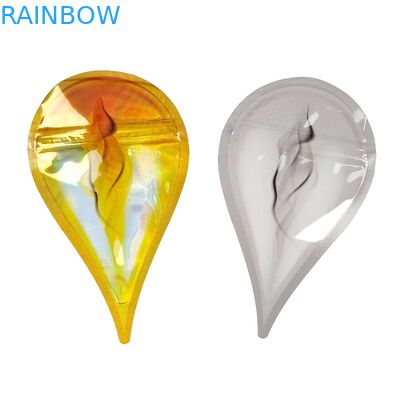 Tas Mylar Ziplock Bukti Bau 3.5g Glossy Die Cut Khusus Berbentuk Untuk Kemasan Makanan