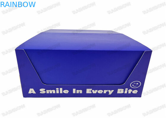 Kotak Display Kertas Kemasan Produk Makanan Pencetakan Sisi Ganda Matte Hoki