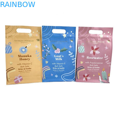 Custom Digital Printing Private Label Spa Gift Natural Epsom Salt Bath Salts Packaging Bag Mylar Bag untuk 250g Body Scrub