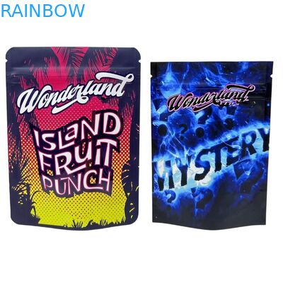 Minfly Digital Printing Custom Aluminium Foil Resealable Stand Up Smell Proof Zipper Mylar Packaging Bag Bag Bags Untuk Makanan
