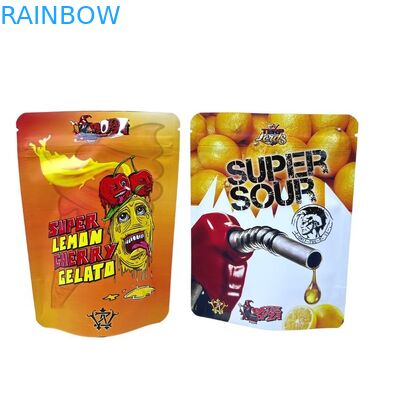 Minfly Digital Printing Custom Aluminium Foil Resealable Stand Up Smell Proof Zipper Mylar Packaging Bag Bag Bags Untuk Makanan